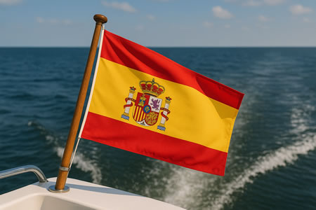 Yacht Flagge Spanien
